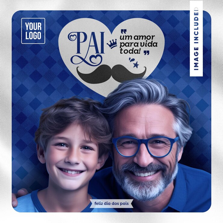 Gratis PSD sjabloon feed vader een liefde voor het leven