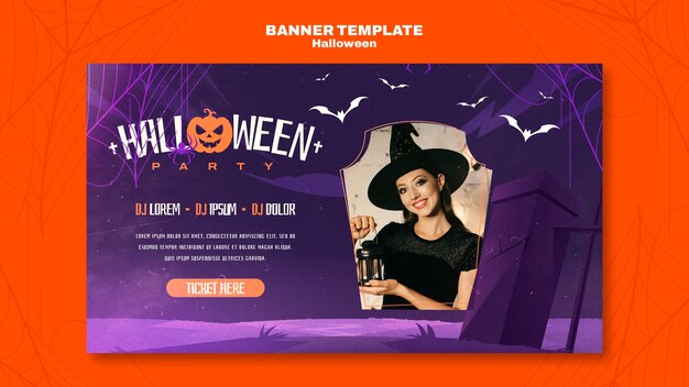 Sjabloon voor bestemmingspagina voor Halloween-viering