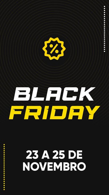 Sjabloon voor Black Friday-verhalen