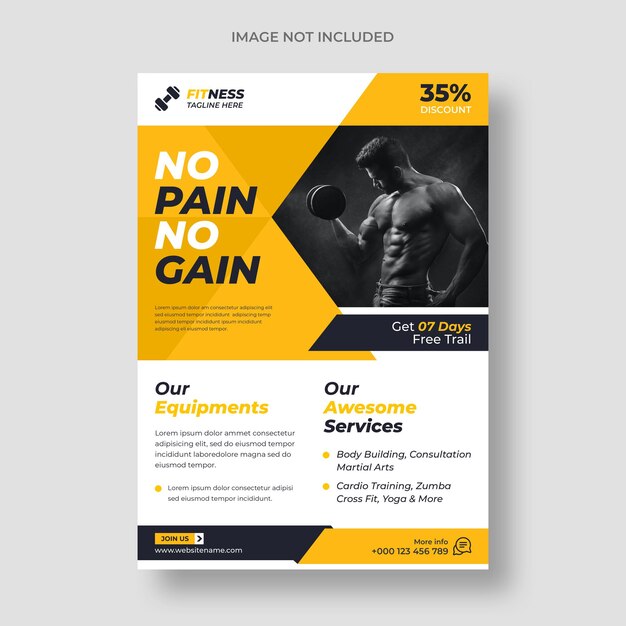 sjabloon voor fitness-flyer