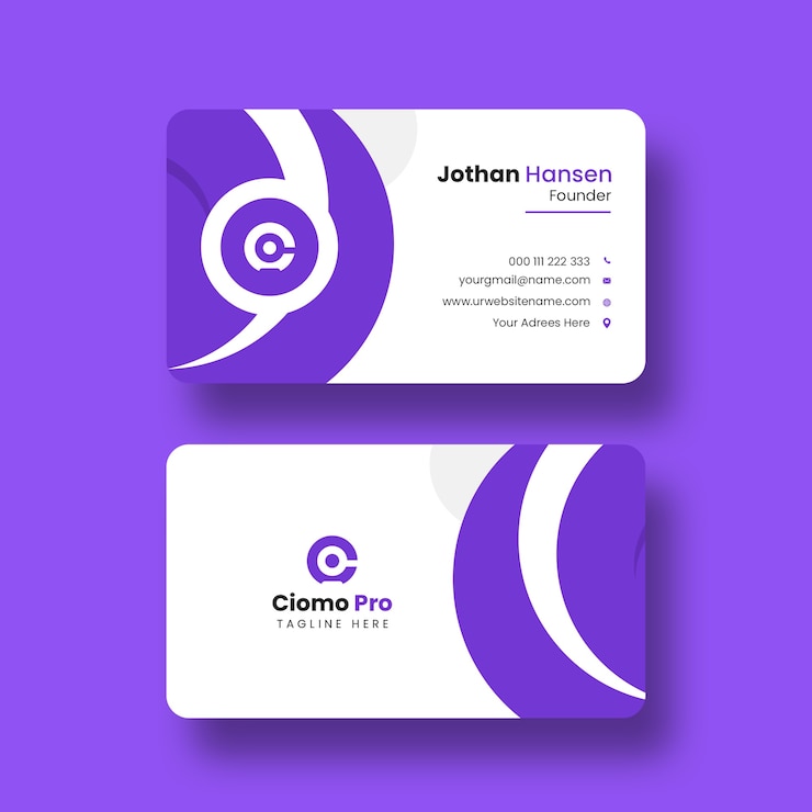 Gratis PSD sjabloon voor modern visitekaartjes