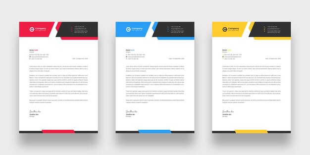 Gratis PSD sjabloon voor modern zakelijk briefpapier