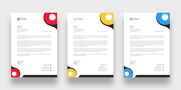 Gratis PSD sjabloon voor modern zakelijk briefpapier