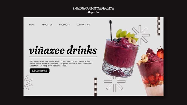 Sjabloon voor platte ontwerptijdschrift