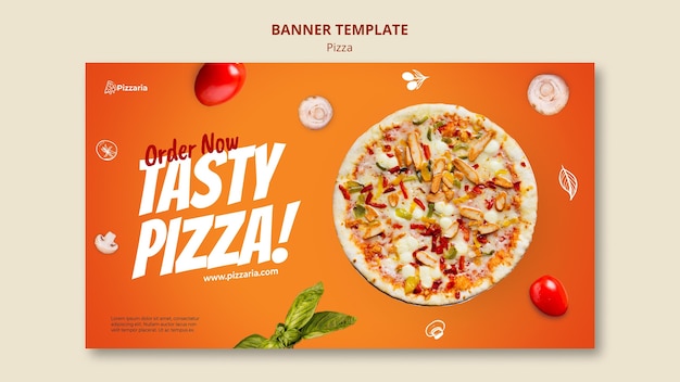 Gratis PSD sjabloon voor spandoek pizza