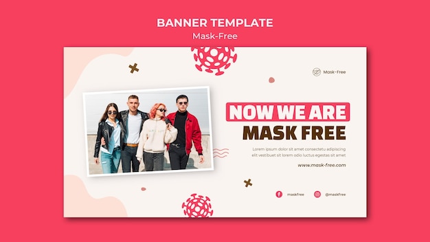 Gratis PSD sjabloon voor spandoek zonder masker