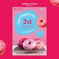 Gratis PSD sjabloon voor zakelijke donutwinkels