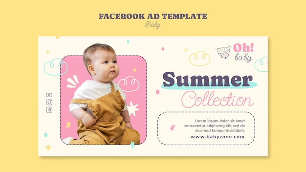 Gratis PSD sjabloonontwerp voor baby's