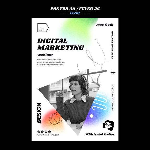 Sjabloonontwerp voor digitale marketing