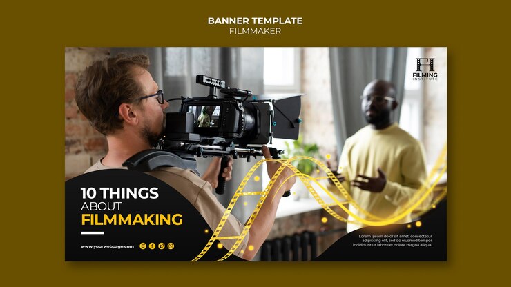 Gratis PSD sjabloonontwerp voor filmmakers
