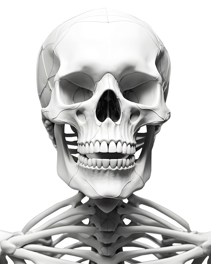 PSD Gratis skull figure isolated