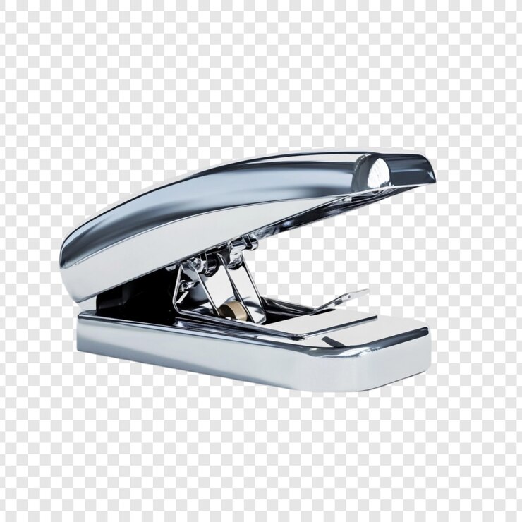 PSD Gratis sleek chrome stapler a modern office essential