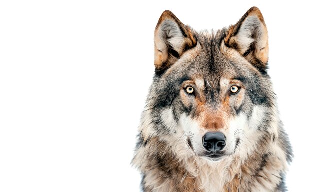 Sluit omhoog op geïsoleerde wolf