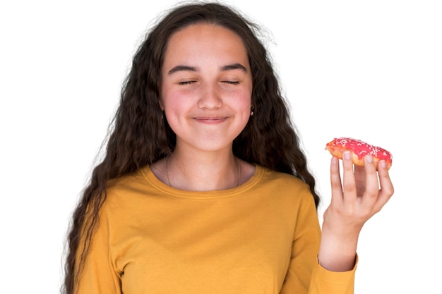 Sluit omhoog op het portret van de kinderuitdrukking
