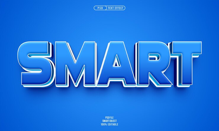PSD Gratis smart 3d editable text effect