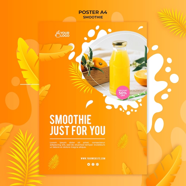 Smoothie posterontwerp