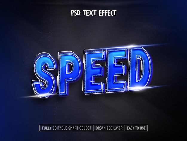 Gratis PSD snelheid teksteffect