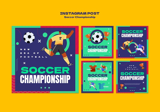 PSD gratuito soccer champions  template