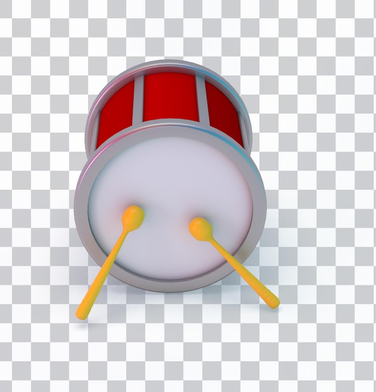 PSD Gratis soccer drum front side