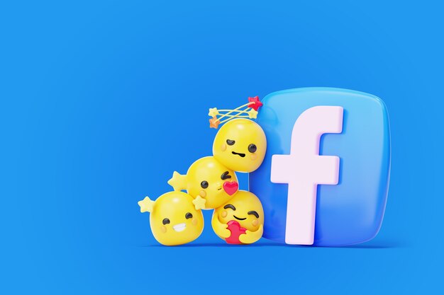 Social media achtergrond met emoji's