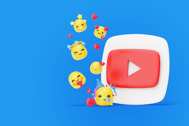 Social media achtergrond met emoji's