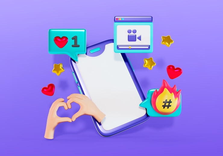 Gratis PSD social media achtergrond