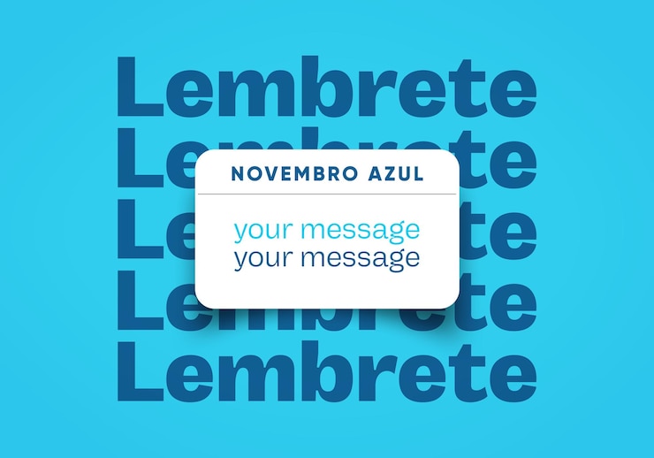 PSD Gratis social media banner blue november reminder against prostate cancer