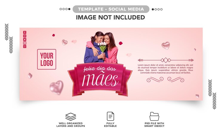 PSD Gratis social media banner instagram happy mothers day