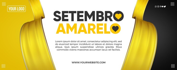 PSD Gratis social media banner instagram september yellow campaign