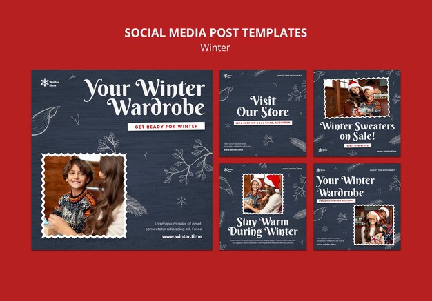 Social media bericht over wintergarderobe