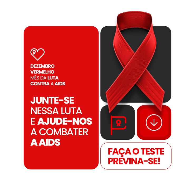 PSD gratuito social media feed dicembre mese rosso dell'aids