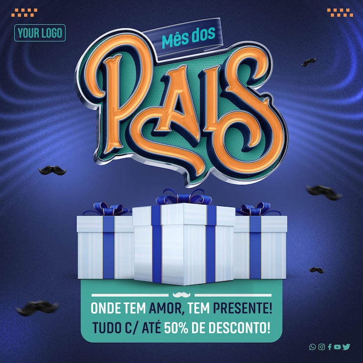 PSD Gratis social media feed for parents' month all up to 50 off