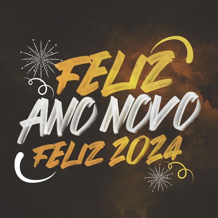 PSD gratuito social media feed happy new year 2024