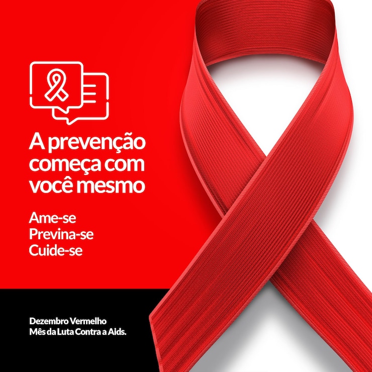 PSD gratuito social media feed red december la prevenzione inizia da te stesso