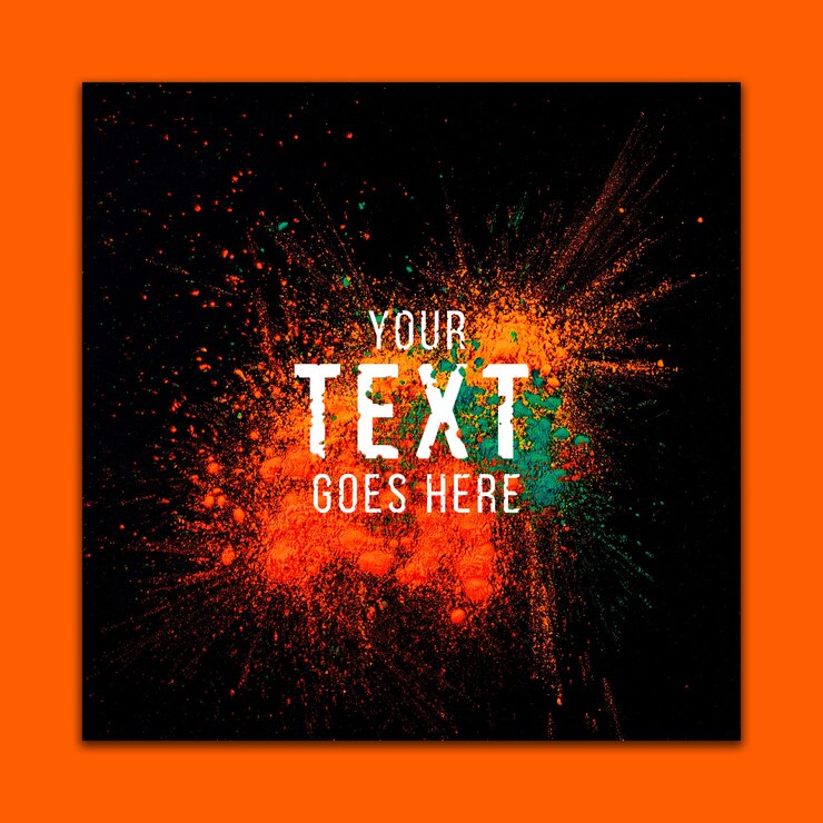PSD Gratis social media post template for holi festival