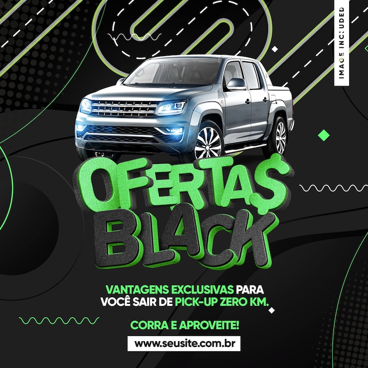 Gratis PSD social media-sjabloonfeed black friday voor autobureau