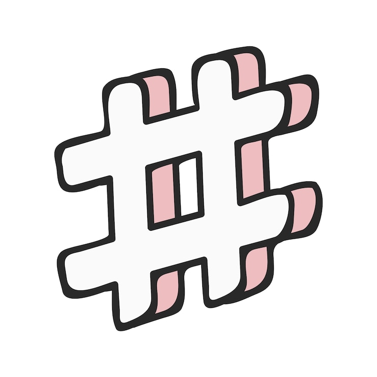 Gratis PSD social media sticker illustratie geïsoleerd