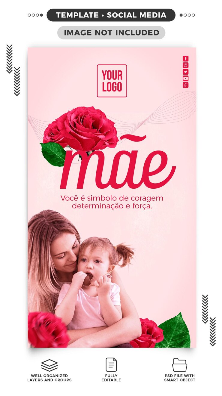 PSD Gratis social media stories instagram mother's day