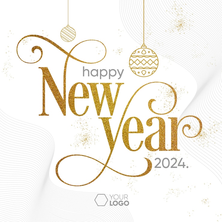 Gratis PSD social media template feed gelukkig nieuwjaar 2024
