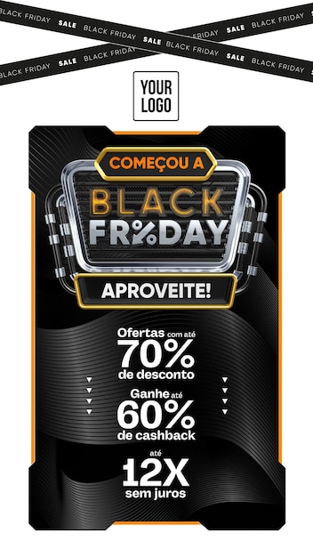 Social media verhalen begonnen black friday