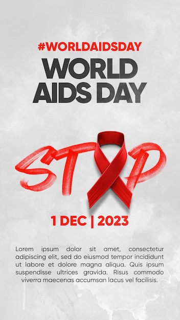 Sociale mediaverhalen wereld aidsdag stopt