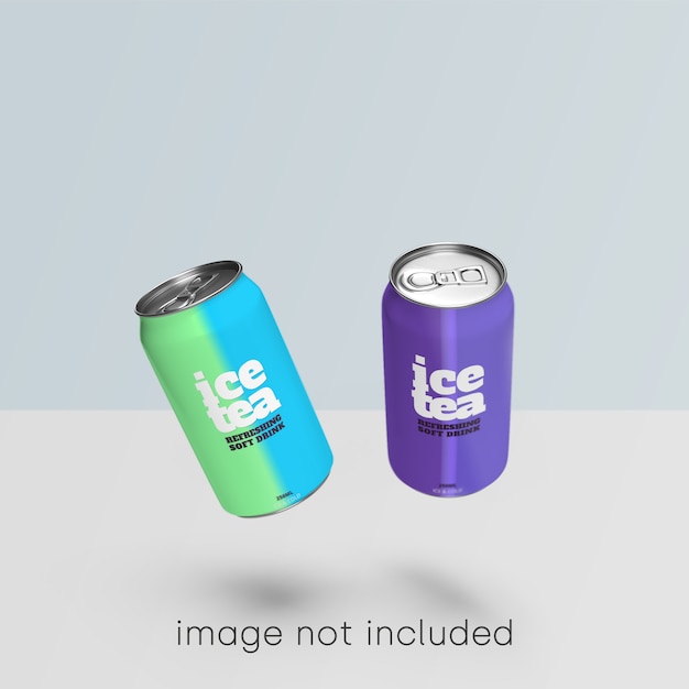 Gratis PSD soda kan de psd-collectie mockup