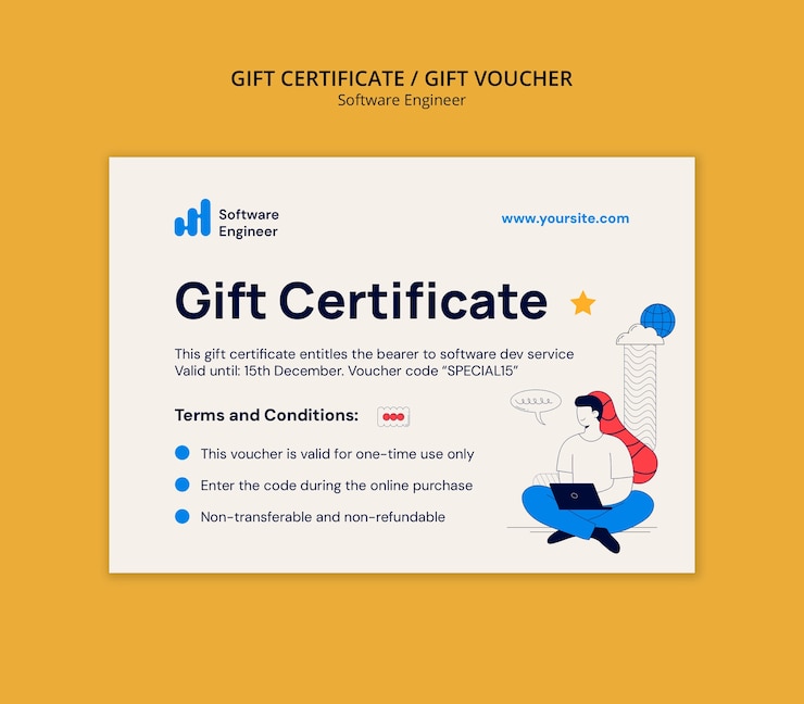 PSD Gratis software engineer job template