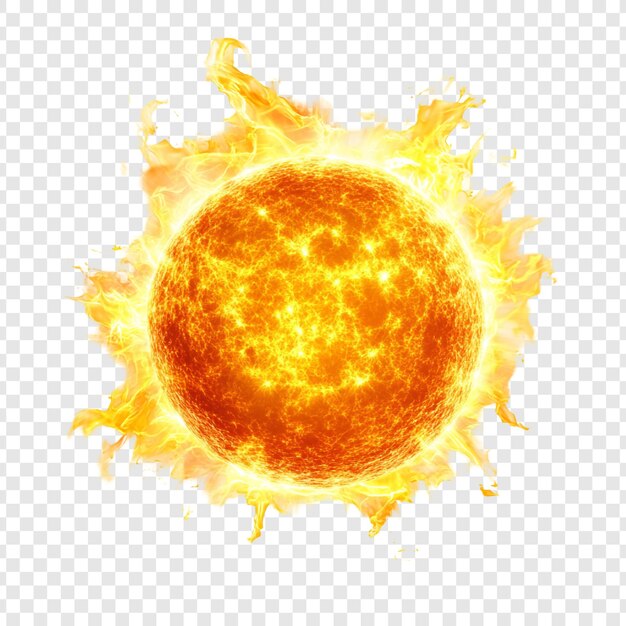 Sol ardiente Un resplandor celestial de naranja y amarillo