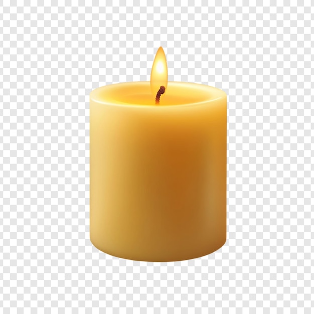 Una sola vela encendida un símbolo de esperanza y tranquilidad