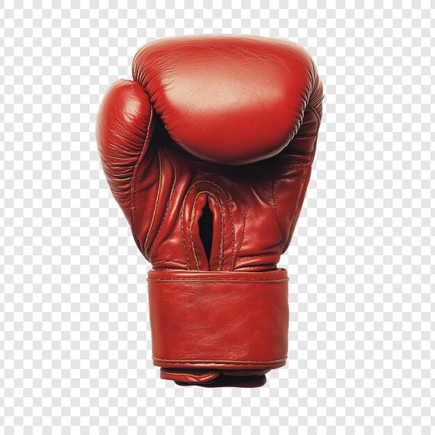 Un solo guante de boxeo rojo