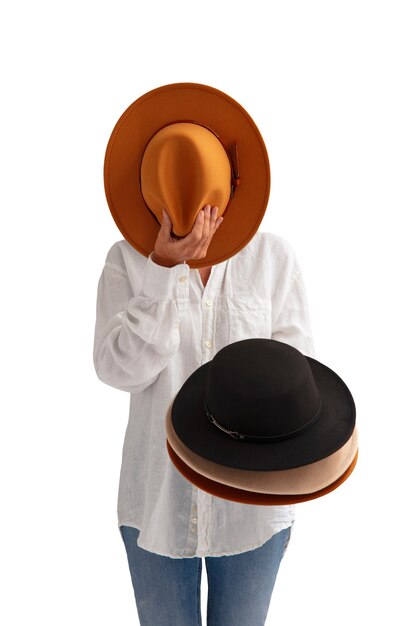Sombrero de moda aislado