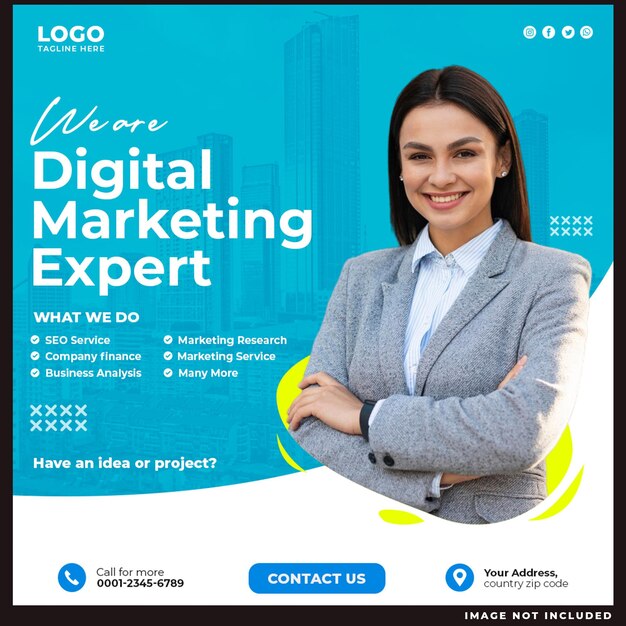 Somos creativos en el campo del marketing digital.