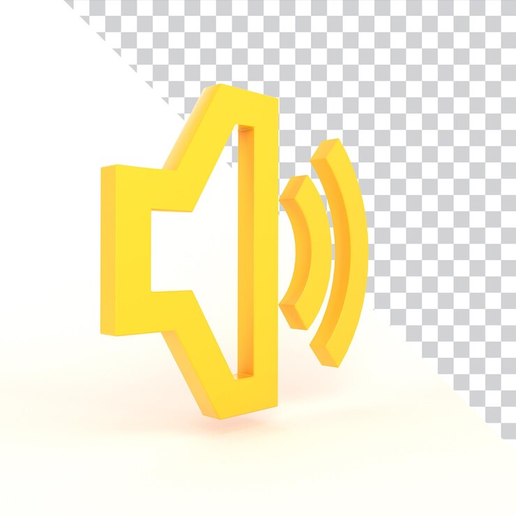 PSD Gratis sound volume up perspective side