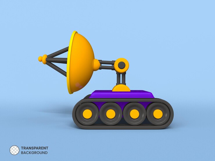 PSD Gratis space rover icon isolated 3d render illustration
